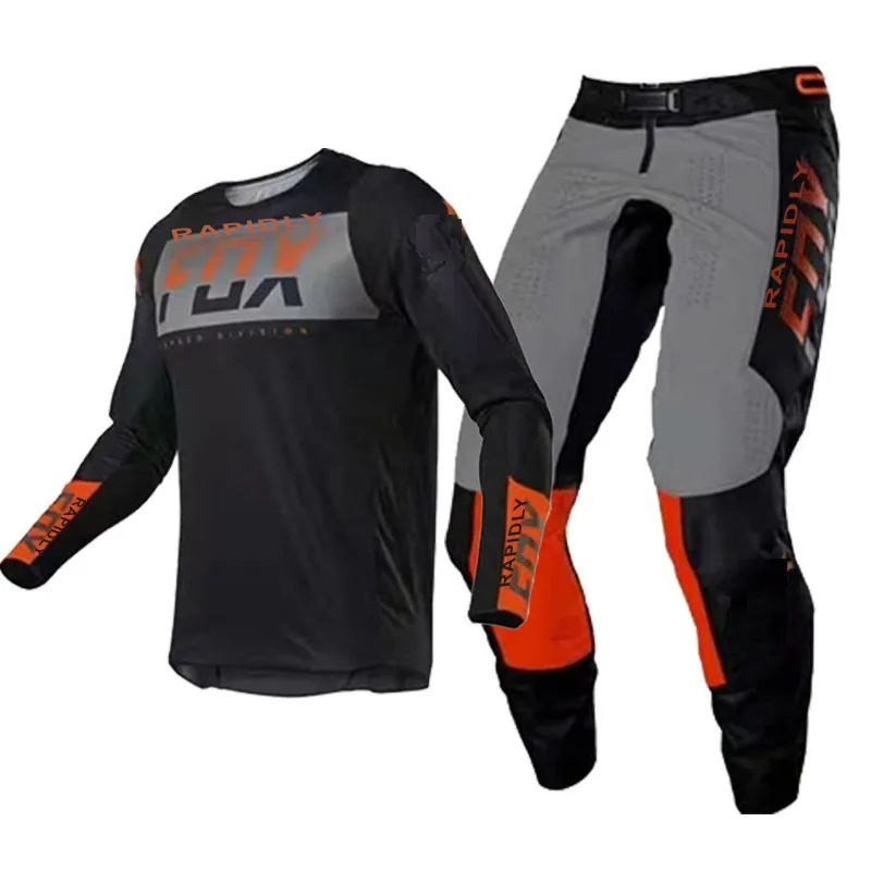

NEW 2022 rapidly FOX 180/360 Motocross Jersey and Pants gear set Combo mx motorcycle clothing mtb Off Road racing suit