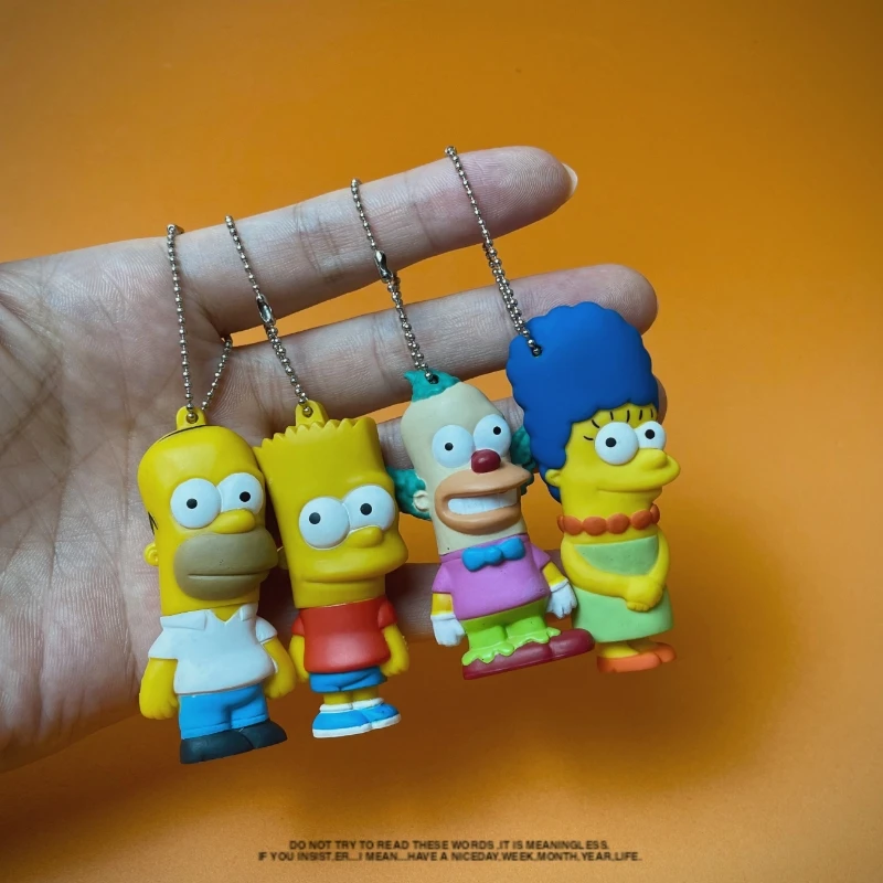 

Collection Figurine Anime Homer Marge Bart Krustythe Clown The Simpsones Kawaii Mini Doll Action Figure Kids Toys 5-6Cm