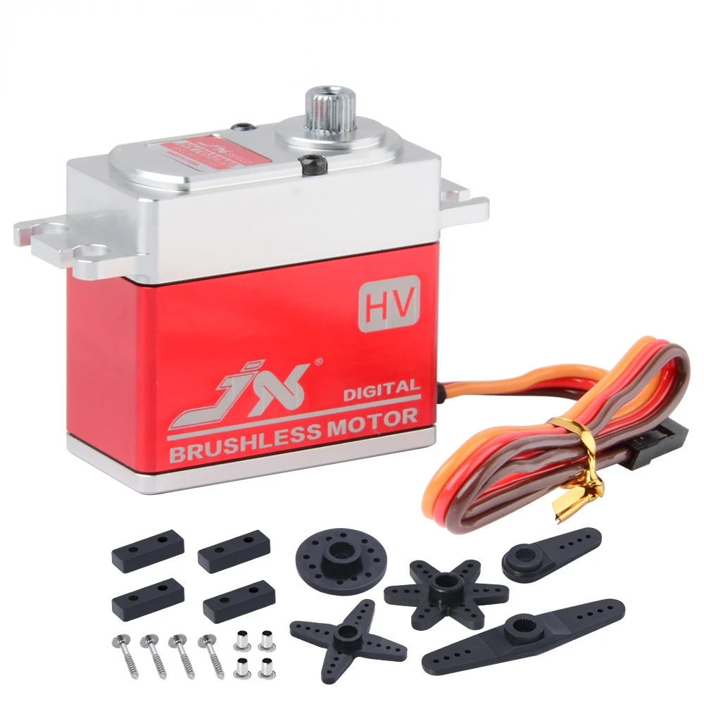

JX BLS-HV7032MG 30 кг большой крутящий момент Высокое напряжение металлическая Шестерня бесщеточный цифровой сервопривод для радиоуправляемого автомобиля вертолета дрона