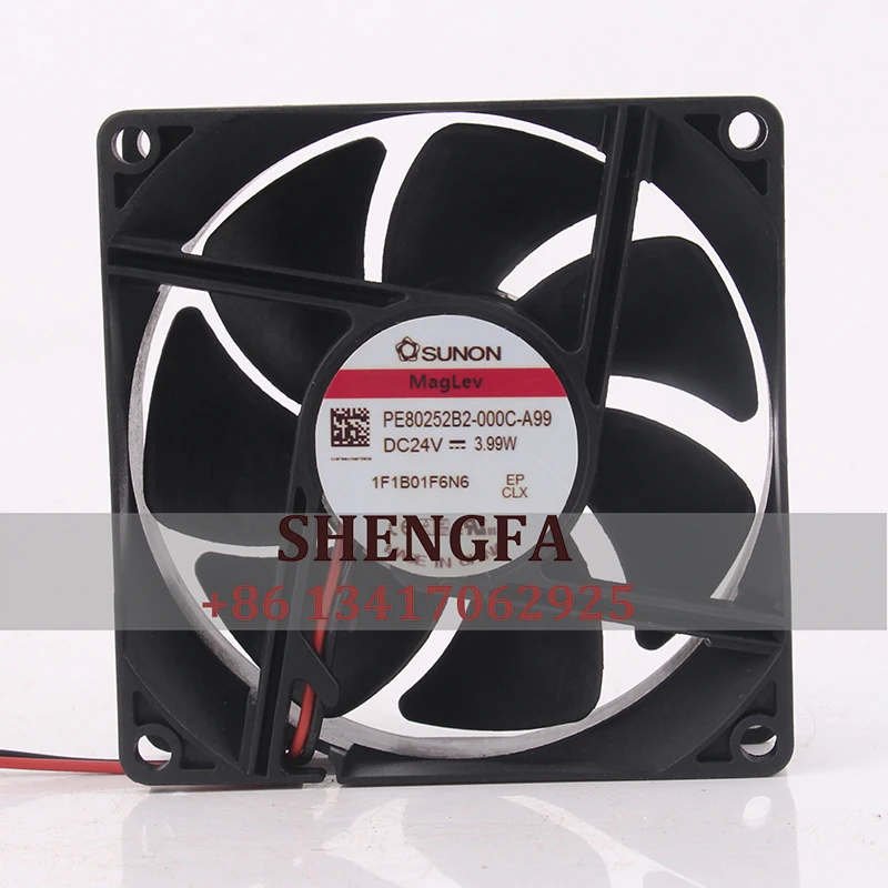 

SUNON PE80252B2-000C-A99 Cooling Fan 12V48V DC24V 3.99W EC AC 80x80x25MM 8CM 8025 High Volume Ventilation Industrial Exhaust