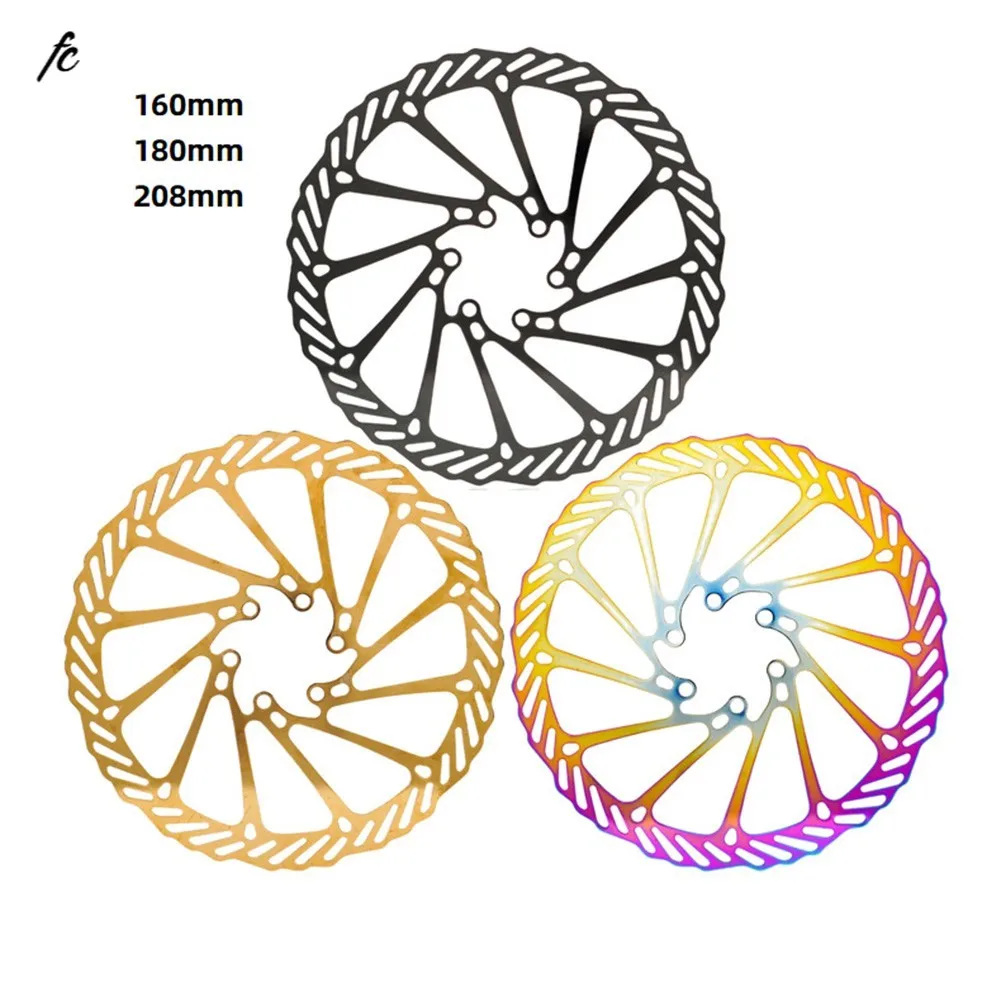 Ultralight Bike Disc Brake Rotor 160/180/203mm Bicycle Hydraulic Disc Pad Floating Rotor With 6 Bolts For Shimano Accessories