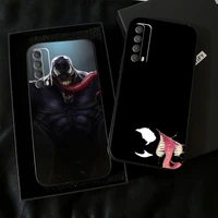 marvel venom cool phone case for huawei honor 7a 7x 8 8x 8c 9 v9 9a 9x 9 lite 9x lite silicone cover soft funda black