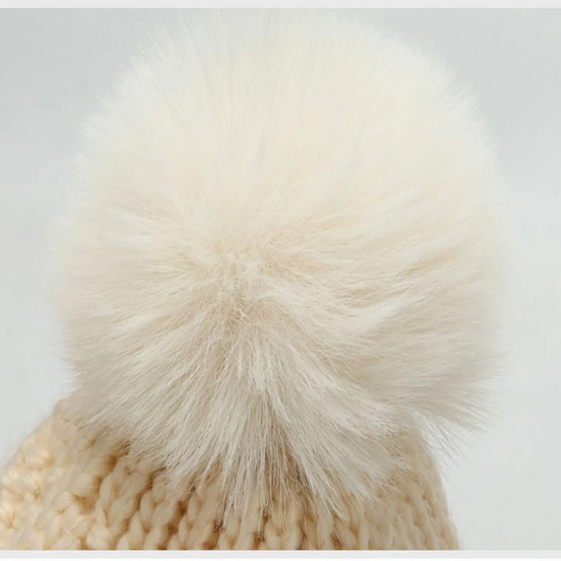 Women Wool Knitted Hat Ski Hat Sets Windproof Winter Outdoor Knit Thick Siamese Scarf Collar Warm Keep Face Warmer Beanies