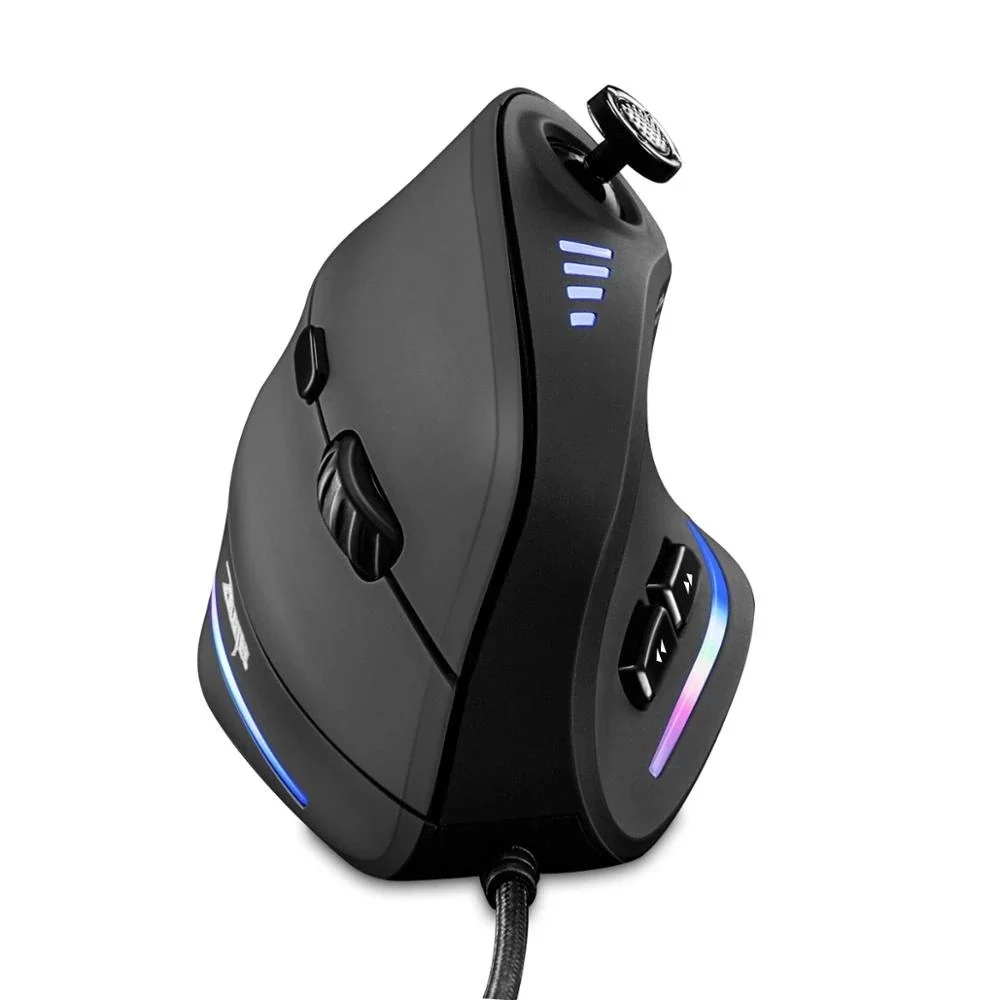 

New Vertical Gaming Mouse Wired RGB Ergonomic USB Optics Mouse Programmable Laser Mice 10000 DPI For Gamer Joysticks C18