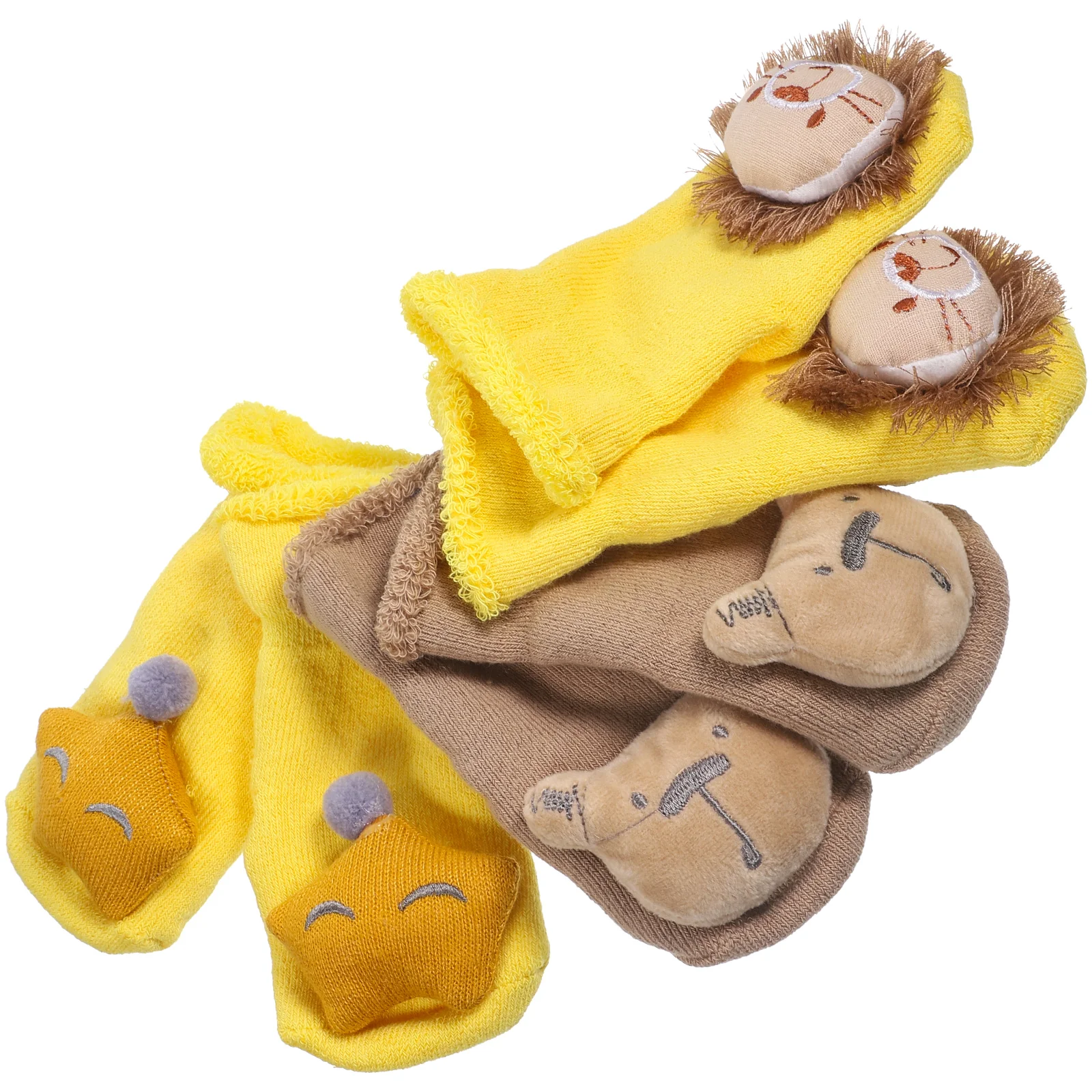 

3 Pairs Baby Floor Socks Anti-skid Cotton Non-slip Kids Cartoon Toddler Autumn And Winter Animal