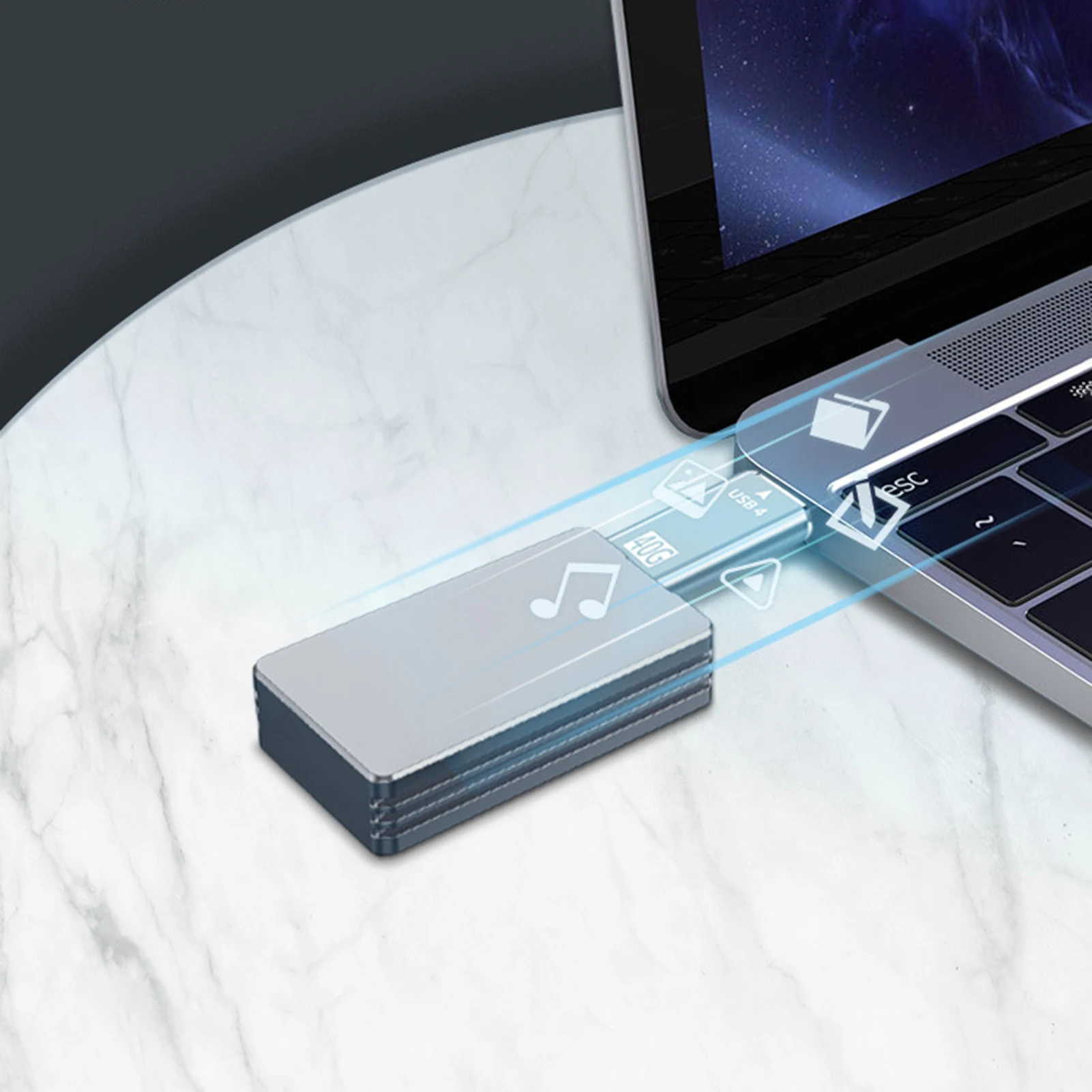 

USB 4.0 USB C To USB Adapter Type-C Adapter High-Speed Data Sync 100W Fast Charging USB 4.0 Male To Male Adapter Aluminum USB C