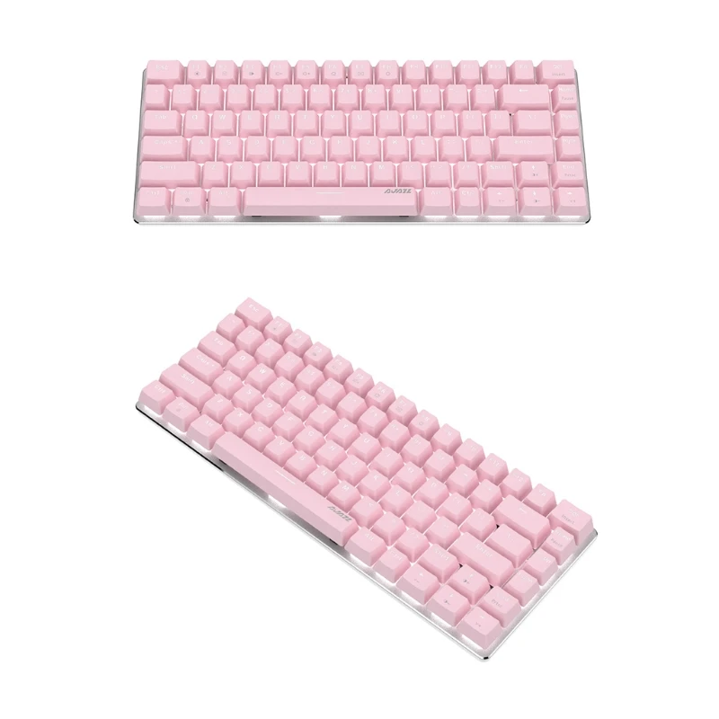 

82 Keys USB Wired Mechanical Gaming Keyboard with White Backlit for PC Gamers