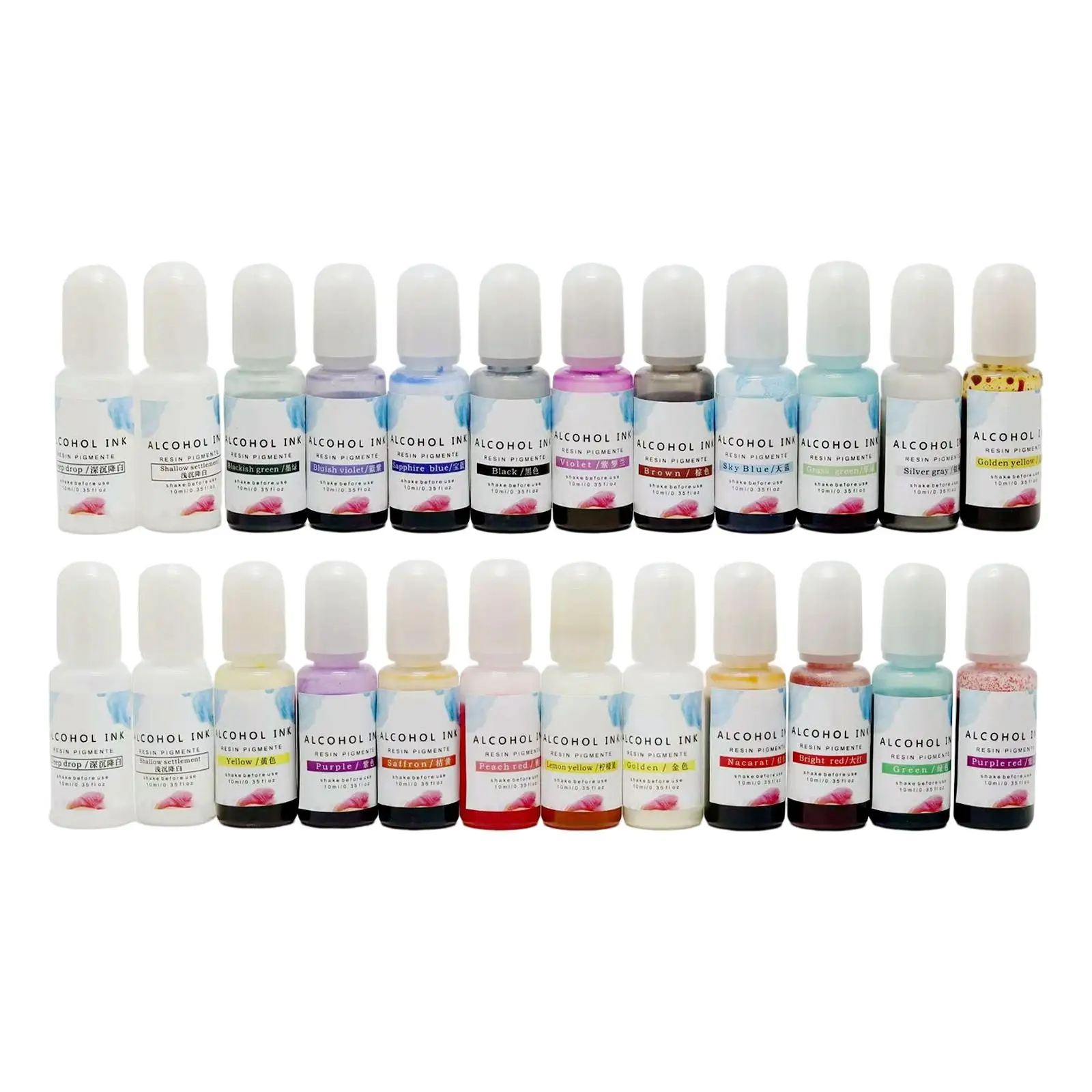 

Набор жидких чернил для окрашивания эпоксидной смолы, Высококонцентрированный пигмент для эпоксидной смолы для художественной краски, украшения, 26 бутылок