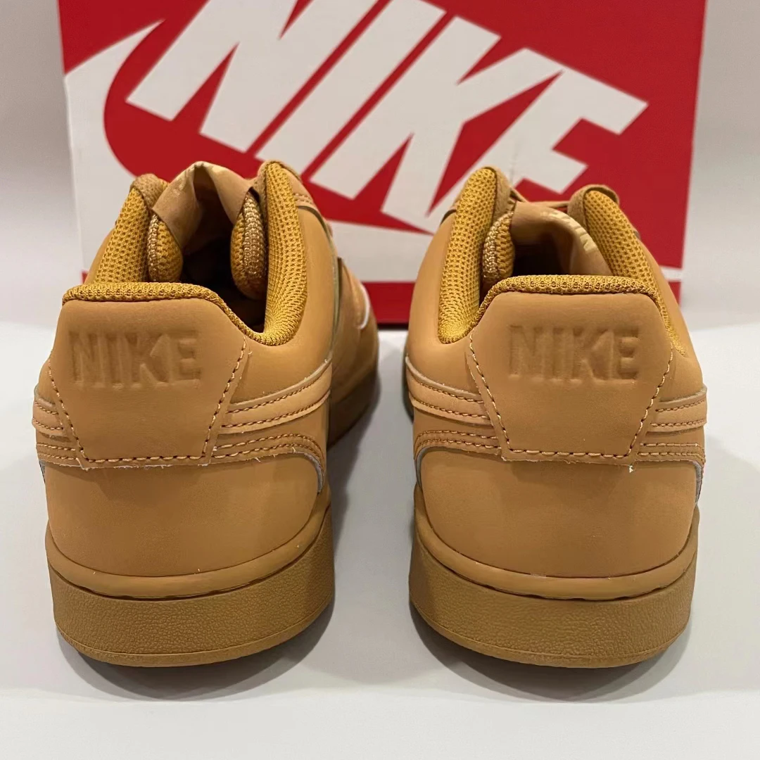 Кроссовки Nike Court Vision 1 с низким берцем мужские и женские пшеничного цвета