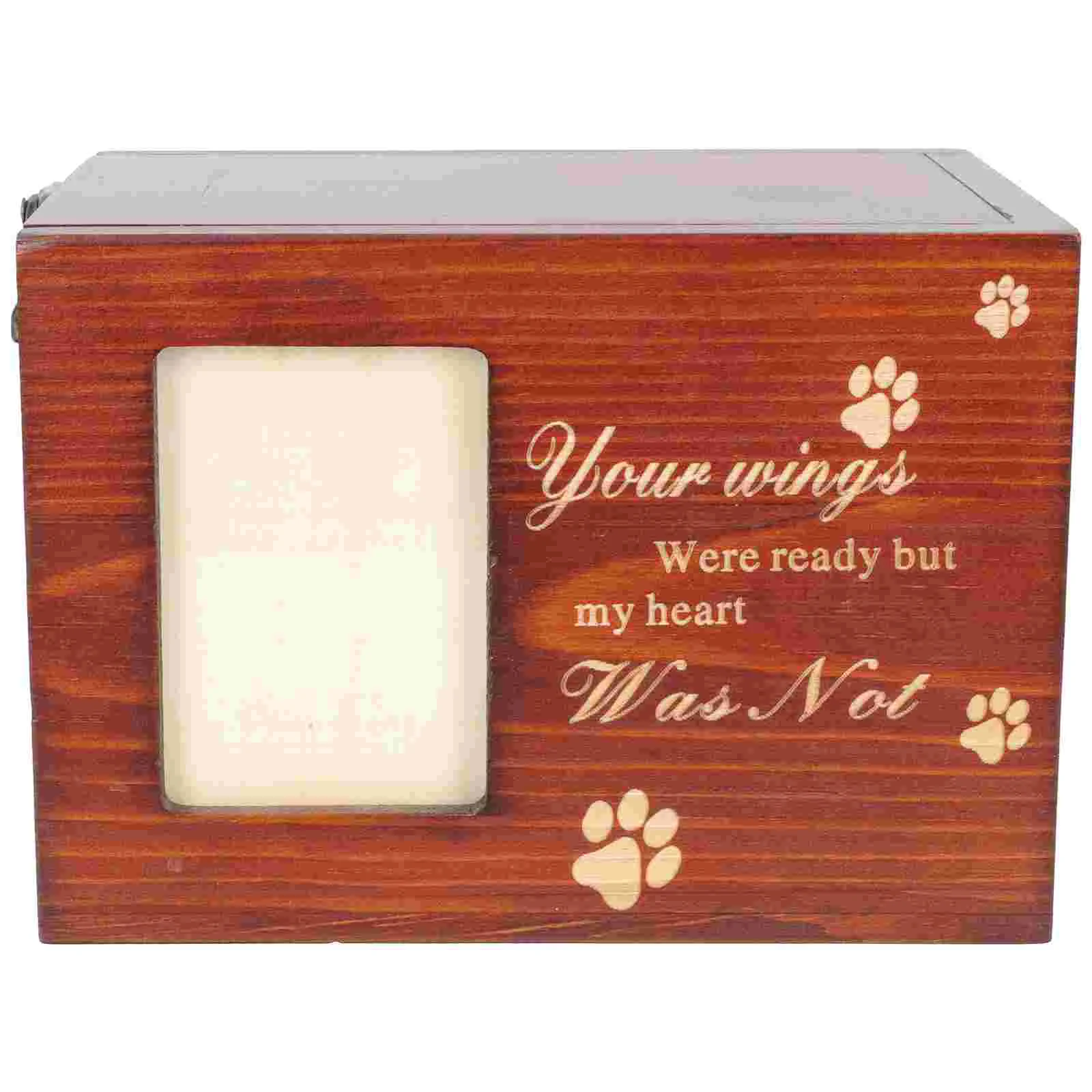 

Pet Box Urn Urns Dog Cremation Keepsake Memorial Wooden Photo Ash Dogs Memory Cat Wood Cats Funeral Bone Casket Gifts Or Frame