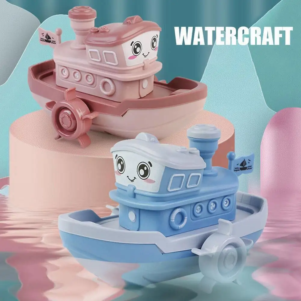 

1pc Baby Bath Toys For Children Clockwork Toy Bath Swimming Bath Toy Cute Windup Boat Water Cartoon Summer Toys For Ki X7o9