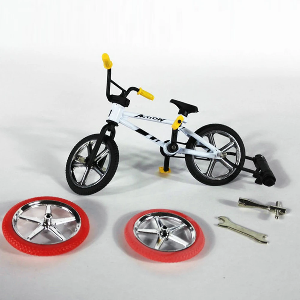 

Gift Random Color Practical For Boys Home Decoration Collection Mini Kids Toy Alloy Model Replacement Finger Bike