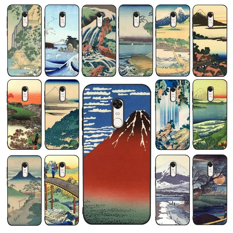 

MaiYaCa Katsushika Hokusai Phone Case for Redmi 5 6 7 8 9 A 5plus K20 4X 6 cover