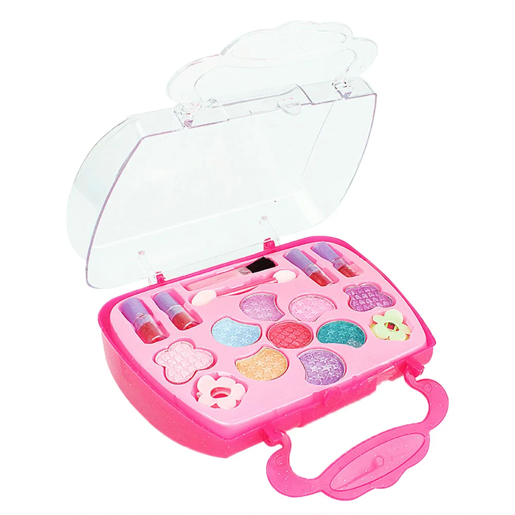 

Children DIY Portable Box Play House Makeup Toy Simulation Princess Cosmetics Girl Lipstick Eye Shadow Blush Set