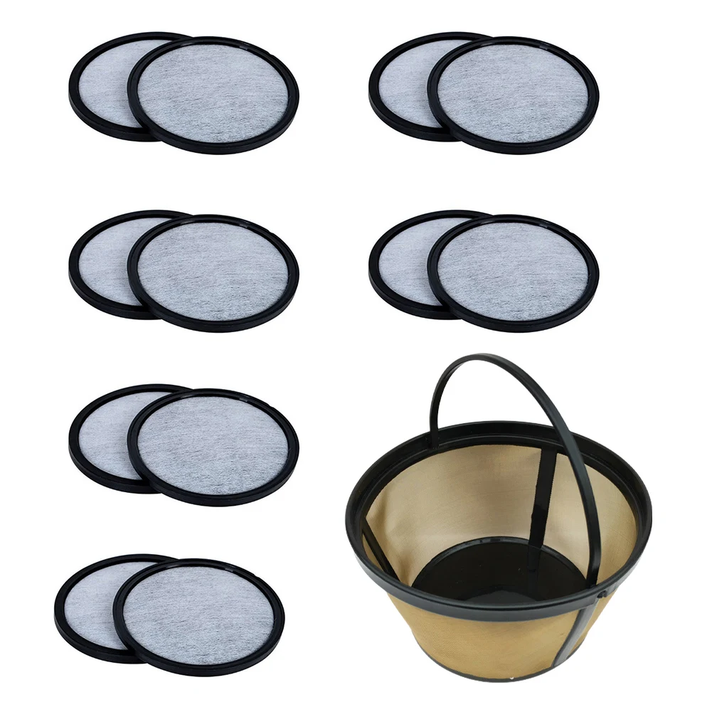 

13pcs Reusable Basket Coffee Filter For Mr.Coffee Machines Replacment Charcoal Water Filters Disks Home Kitchen