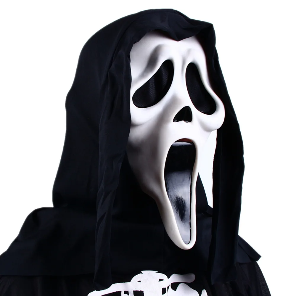Movie Scream Billy Loomis Killer Halloween Party Horrible Scary Mask Hood Cosplay Costume PVC Masks Prop |