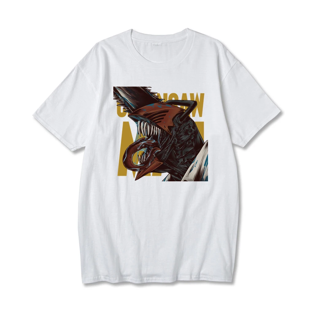 

Chainsaw Man Shark Warrior T-Shirt Japanese Anime Shark Manga Shirt Otaku Harajuku Tshirt Graphic Tees Aesthetic T Shirts Tops
