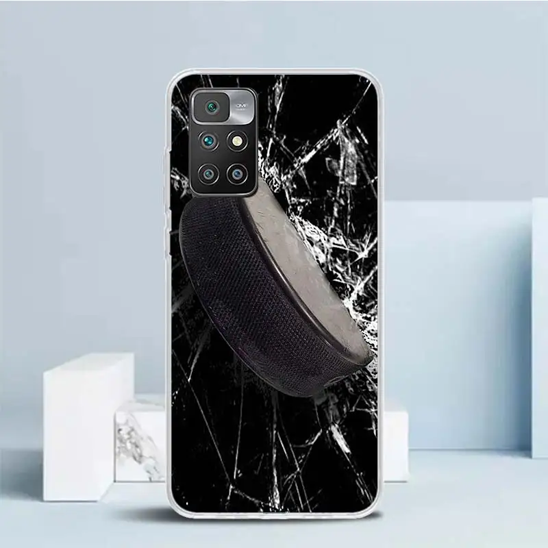 Мягкий спортивный чехол для каток хоккея с рисунком Redmi 12 12C 10 10A 10C 9 9A 9C 9T телефона 8