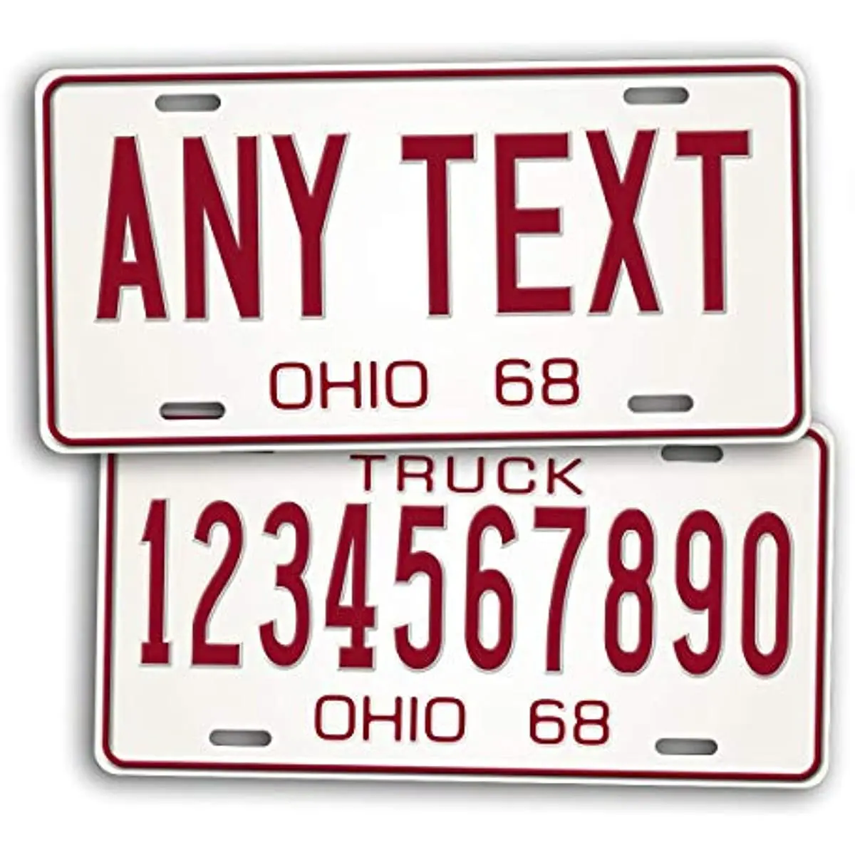 

Custom Text 1968 Ohio License Plate Any Text Personalized Vintage OH Auto Tag Wall Decoration Metal Wall Sign