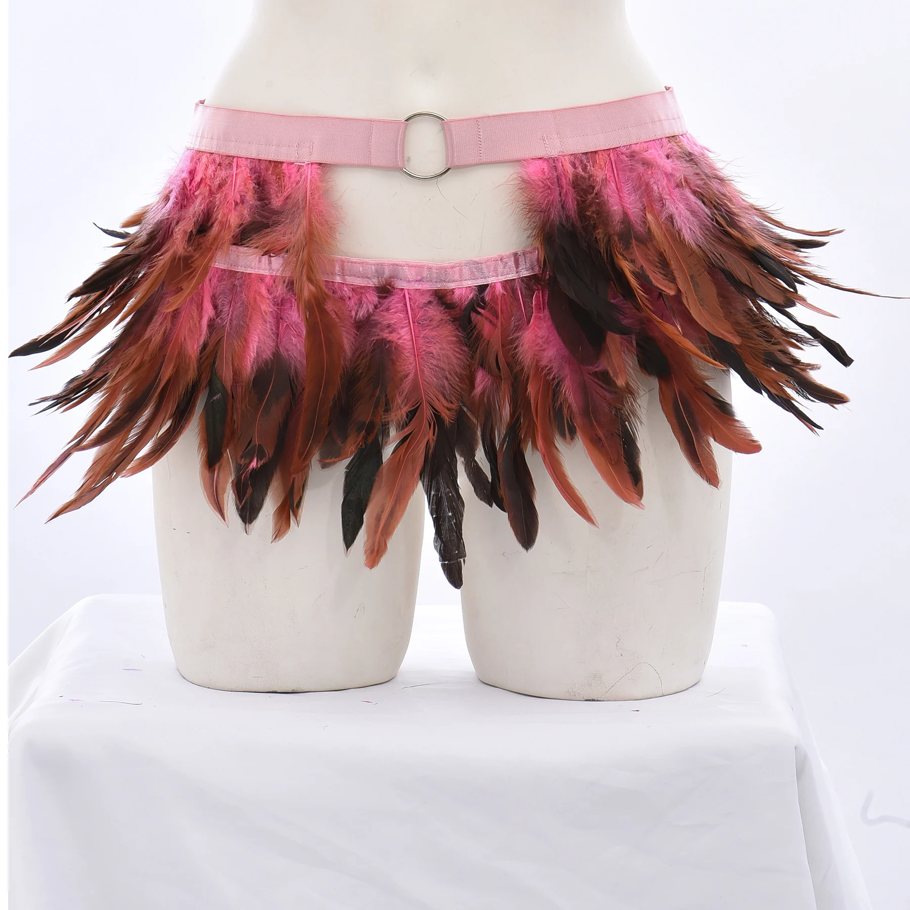 

Feather Pole Dance Hollow Adjustable Accessories Women Sexy Harness Cage Elastic Harajuku Lingerie Carnival Attire Body Harness