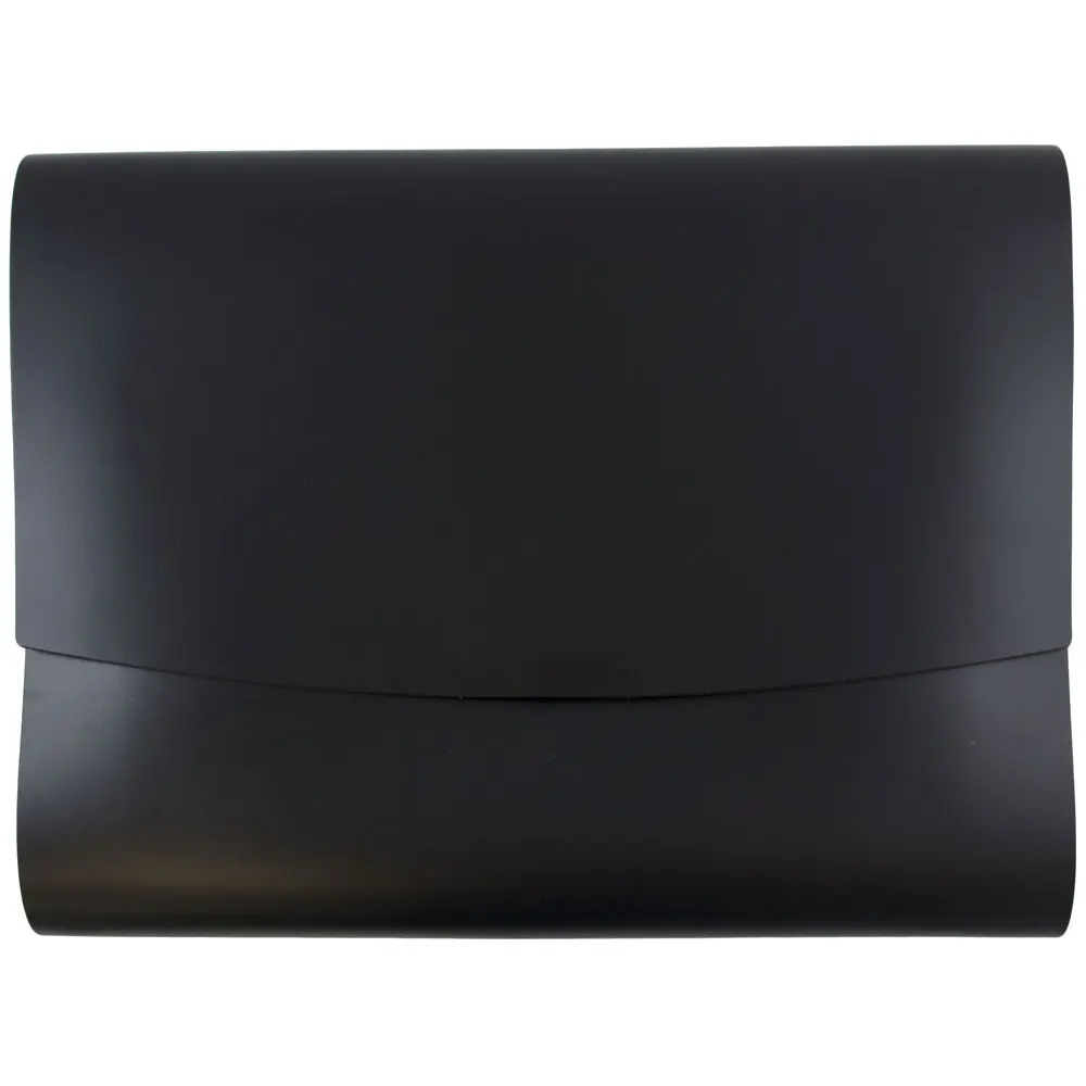 

Italian Leather Snap Portfolios, 10.5x13x.75, 12/Pack, Black