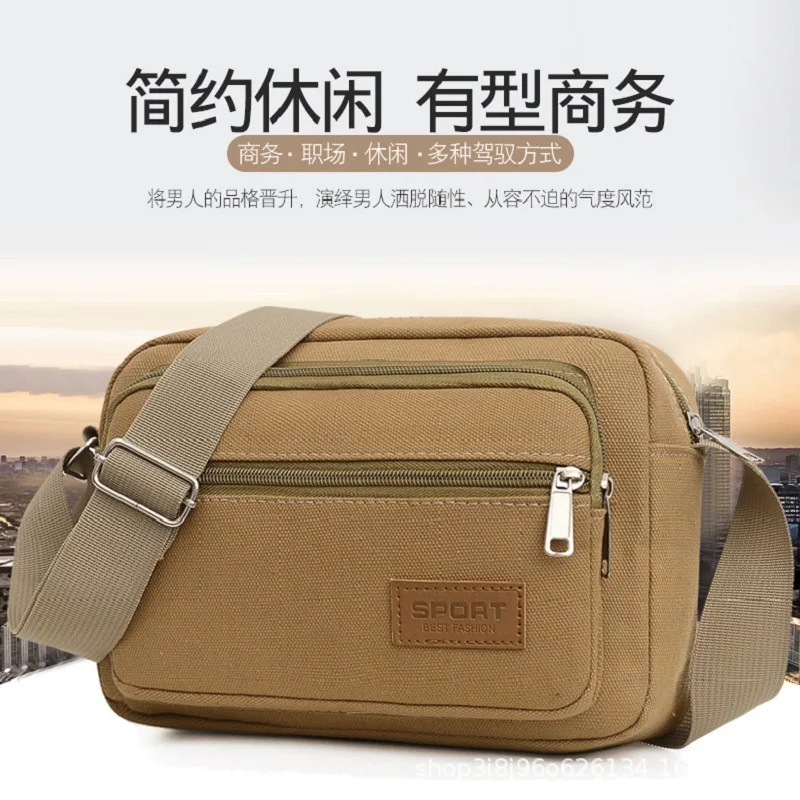 Fashion Nylon Mini Bag Men Small Shoulder Bag High Quality Durable Fabric Male Handbag Casual Portable Messenger Bag Flap