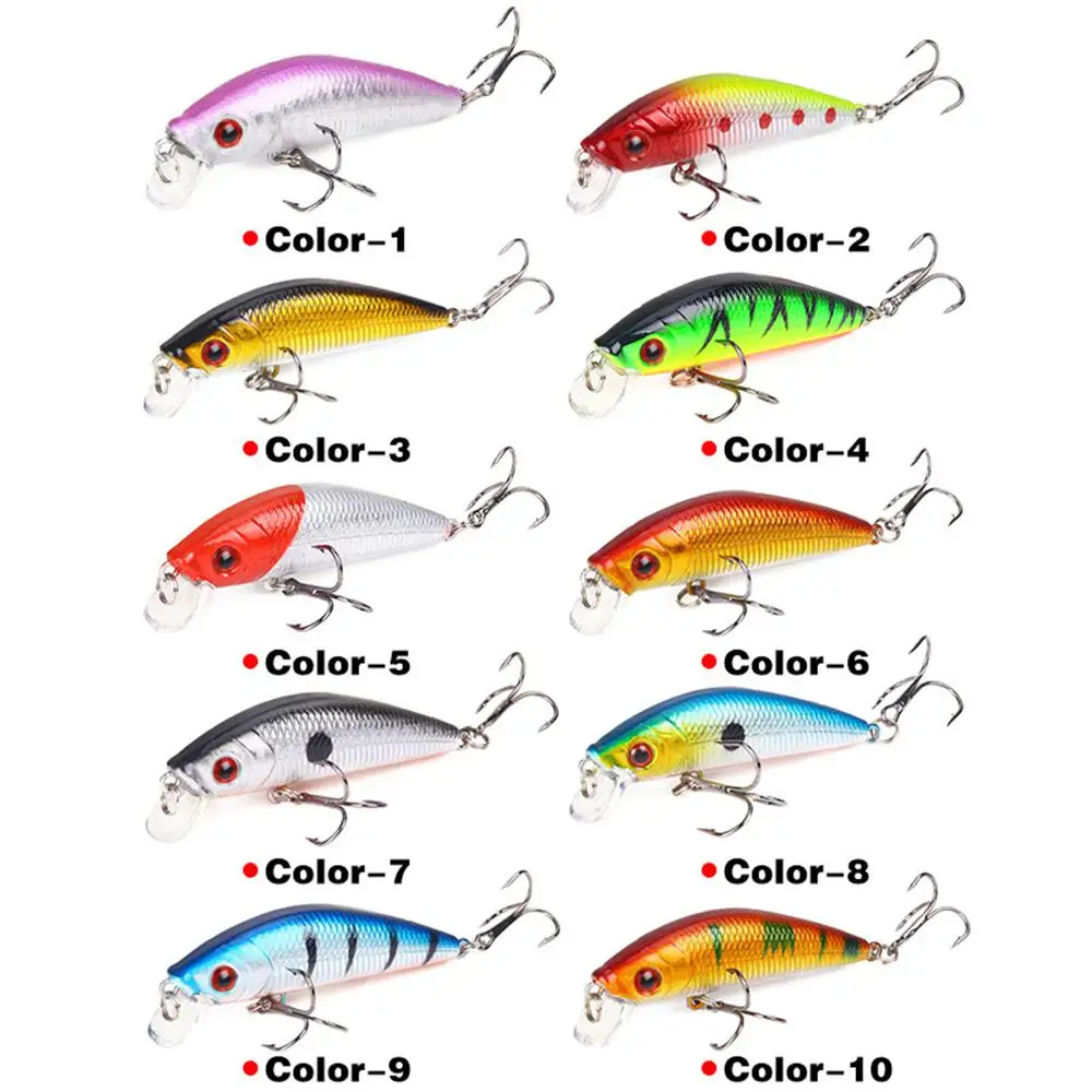 

1PCS Fishing Lure Minnow Crankbait Hard Bait Tight Wobble Slow Sinking Jerkbait Fishing Tackle Floating Hard Wobbler Bait