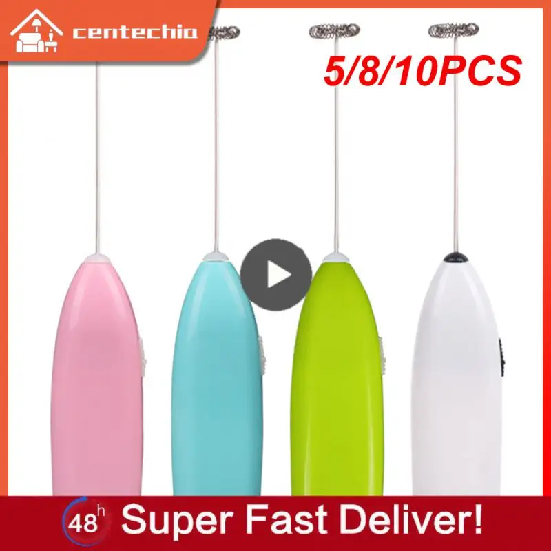 

5/8/10PCS Handheld Electric Bubbler Household Electric Milk Foam Machine Rotary Hand Beater Usb Coffee Mixer Foam Mixer Portable