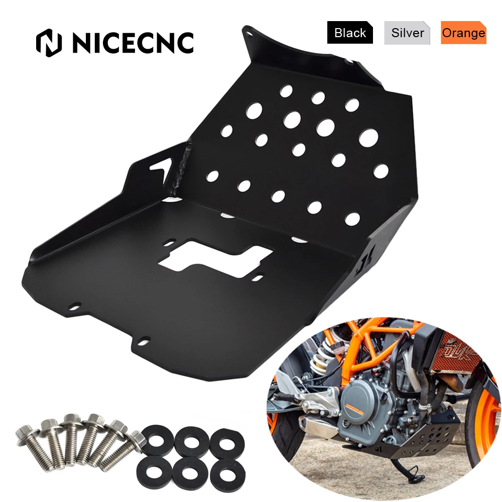 

Motorcycle Aluminum Skid Plate Lower Engine Guard Crash Protector For KTM Duke 125 200 390 Duke 2013 2014 2015 2016
