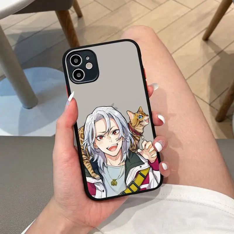 

Demon Slayer Uzui Tengen Phone Case for iPhone X XR XS 7 8 Plus 11 12 13 pro MAX 13mini Translucent Matte Case