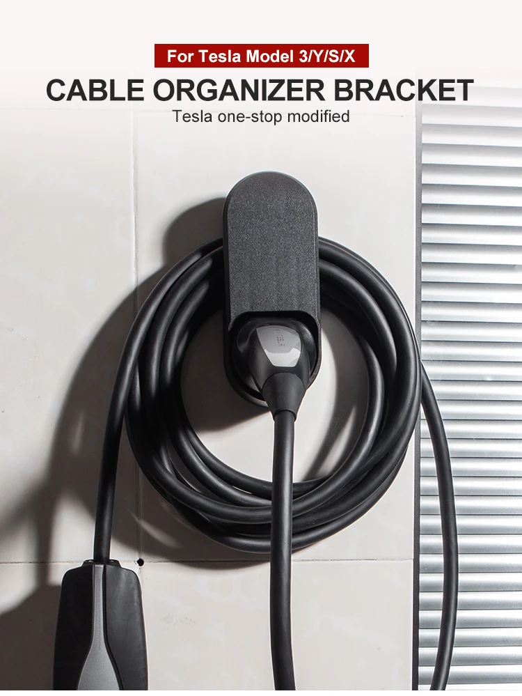 

Charging Cable Organizer Bracket for Tesla Model 3 S X Y Wall Mount Connector Charger Holder for Model 3 Model X Model S Model Y