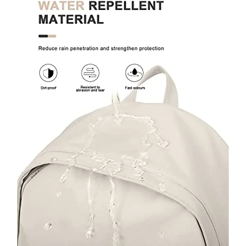 Double Shoulder Student Schoolbag Casual Fashion Travel Waterproof Backpack 15.6 