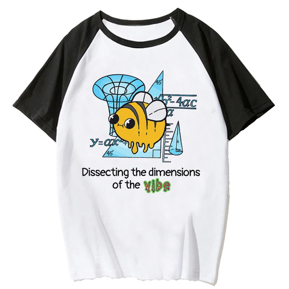 

Existential bee vibe t-shirts women Y2K t shirt female anime clothing