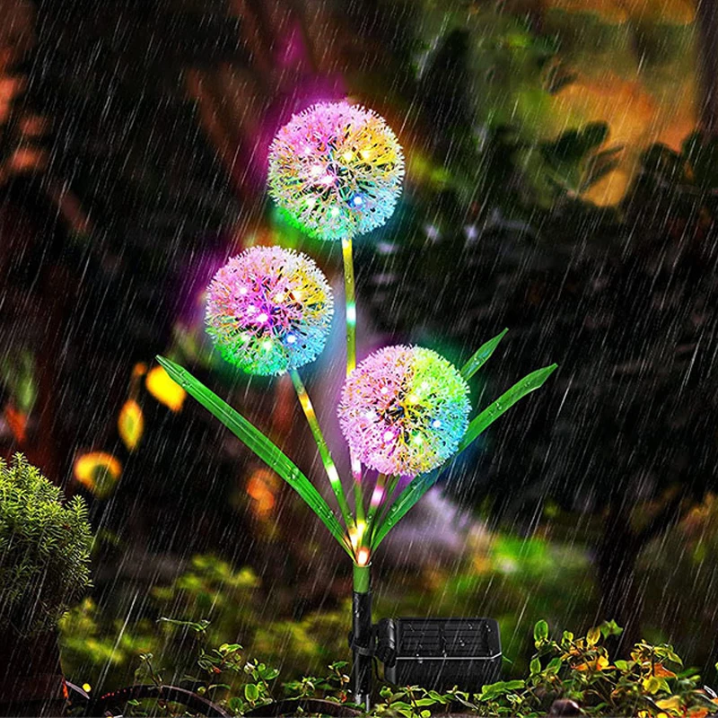 

Солнечная цветочная лампа для сада