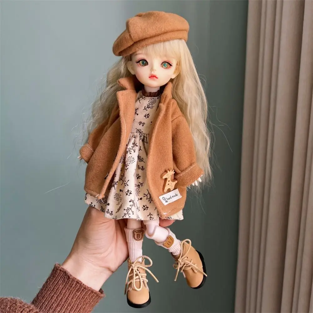 Фото Одежда для куклы 30 см, комплект модной одежды для куклы 1/6 BJD, красивое платье, шляпа, зимнее пальто, игрушка для девочек, подарок, аксессуары для кукол, праздничный подарок №4