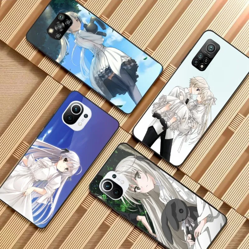 

Чехол Yosuga No Sora для телефона Xiaomi 12, 11T, 10, 9, Redmi Note 11, 10, 10S Pro, Redmi 9, 9A, 8, черный стеклянный чехол для телефона из поликарбоната