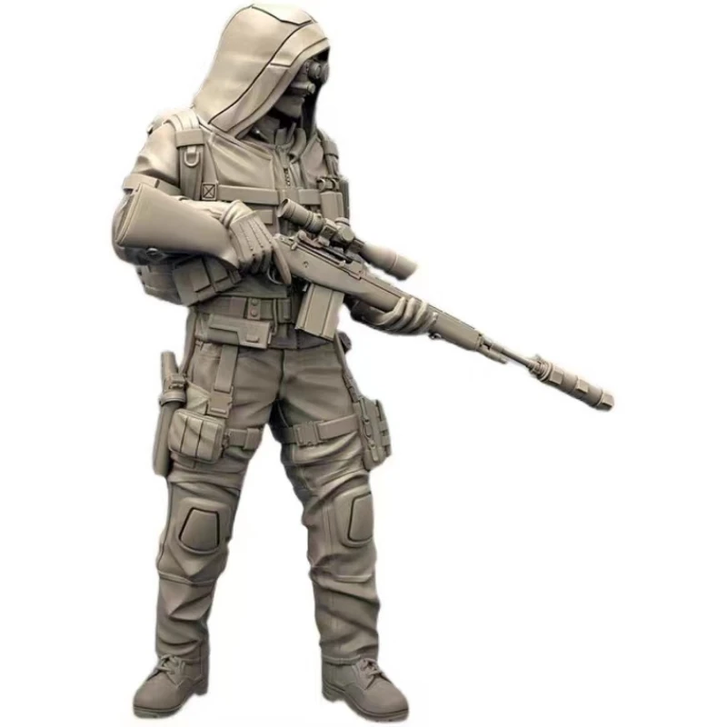 

1/35 Resin Figure Model Kit Collection Kit modern soldier sniper Free Shipping Diy Toys Unassembled Unpainted