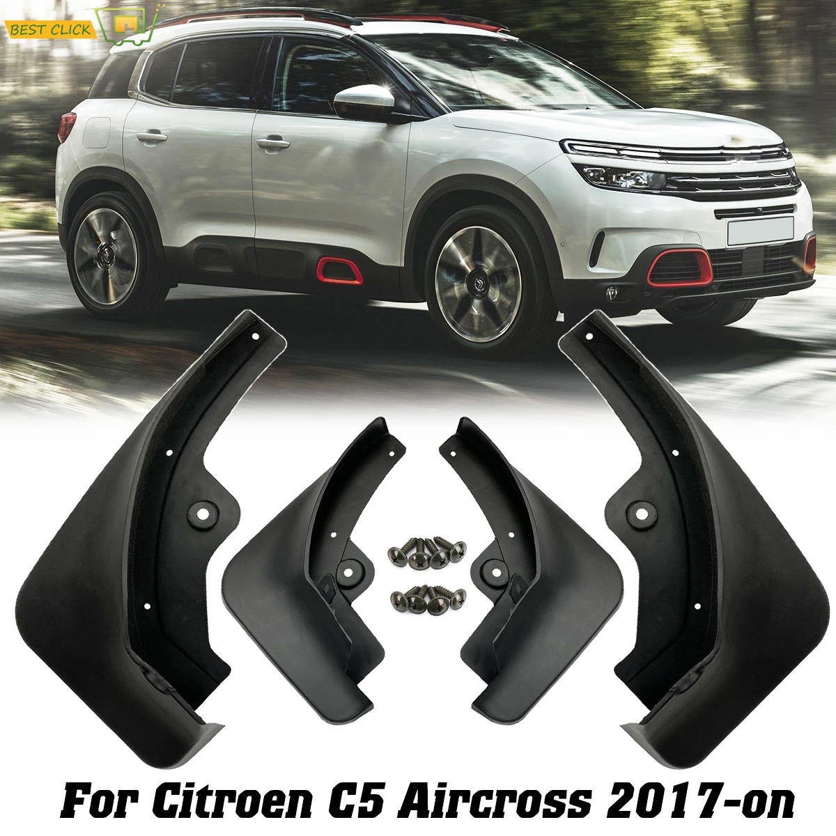 

Передние и задние брызговики для Citroen C5 Aircross 2017, 2018, 2019, 2020, брызговики, брызговики OE/OEM номер: 1636054780