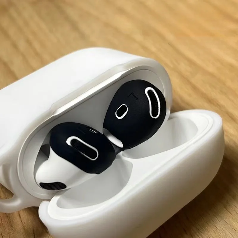 Фото Чехлы для наушников AirPods 4, противоскользящие силиконовые сменные чехлы для Apple AirPods 4-го поколения, 2 пары гелей для ушей №5