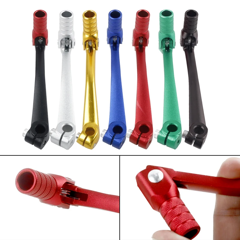

Motorcycle CNC Aluminum Folding Gear Shift Lever For Kayo Apollo CRF50 CRF70 CQR150 CQR200 CQR250 Dirt Bike Pit Bikes Gear Lever