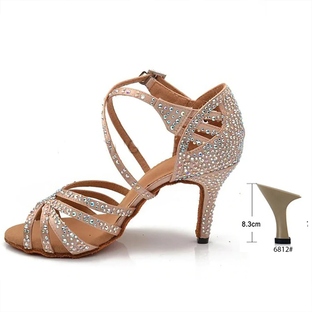 Women Shoes Latin Dance Luxury Brand Woman Shoe Ladies Wedding Sandals For Women Summer 2022 Heels For High Heels Sole Shoes