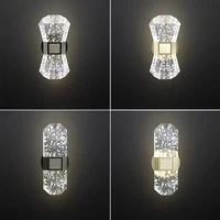 nordic crystal led wall lamp aisle living room stairs room wall light bedroom bedside indoor home decoration
