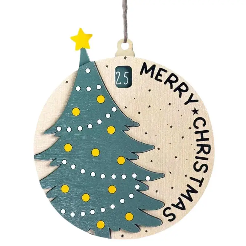 Рождественский календарь обратного отсчета орнамент 3D украшение для