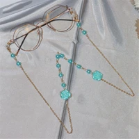 school office supplies pearl adjustable women men necklace strap glasses chain rose flower sunglasses lanyards