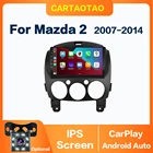 Автомагнитола 2 DIN Android CarPlay GPS мультимедийный плеер для MAZDA 2 Mazda2 2007 2008 2009 2010 2011 2012-2014 IPS экран 1280*720