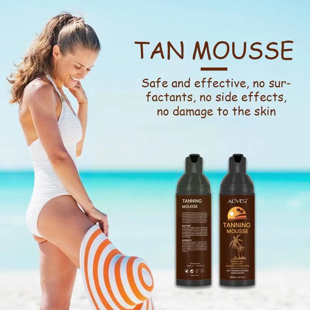

Fast Solarium Tanning Lotion Say Goodbye to Pale Complexion Self Tanner for Face and Bodys Evenly Bronzer Body Tanning Crea E8T1