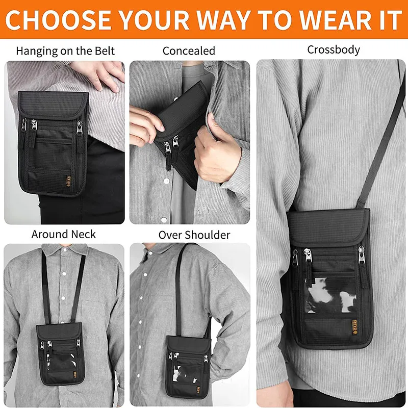 Органайзер для паспорта и кредитных карт с RFID-защитой