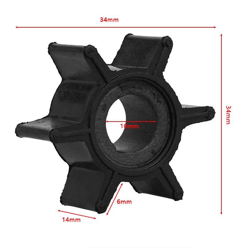 Impulsor de seis cuchillas
