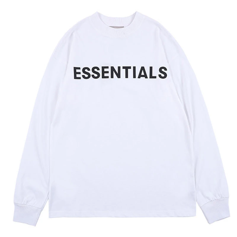 

High Quality INS Hot Essentials Sweatshirt French Terry Embossed Loose Hip-Hop Cotton Men Pullover Camisa De Entrenamiento
