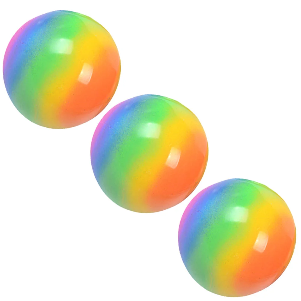 

3 Pcs Bouncing Ball Stress Balls Pressure Relief Toy Sensory Squeeze Vent Class Fidget Tpr Playthings Toys Squishy